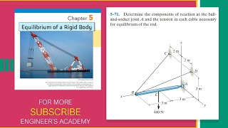 How to solve 3d Equilibrium statics Problems  Engineers Academy [upl. by Airekahs946]