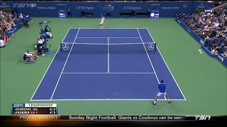 Djokovic vs Federer 2015 US Open Final Highlights HD [upl. by Llenej]