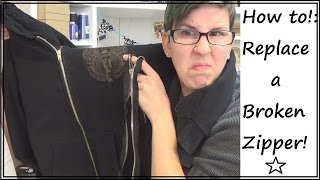 TUTORIAL  Zipper Replacement  Sewing Nerd [upl. by Sherris]