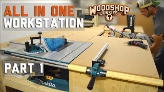 Building the ultimate ALLINONE woodworking station  PART 1 [upl. by Ziom]