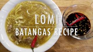 LOMI BATANGAS  EASY RECIPE SIMPLE [upl. by Marquez]