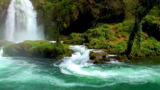 Calming Mountain Waterfall and RiverRelaxing Nature SoundsSleep10 Hours White Noise for Sleeping [upl. by Namia]