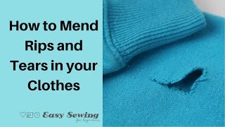 How to Mend Rips in Clothes [upl. by Zacks]