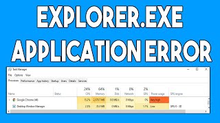 How To Fix Explorerexe Application error on Windows 10 [upl. by Ehcsrop]