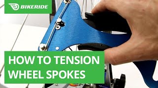 How to Tension Wheel Spokes [upl. by Goodden]