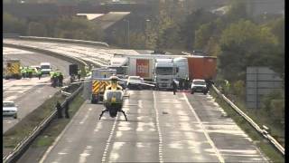 At least seven dead in horrific M5 motorway smash [upl. by Ardnekat]