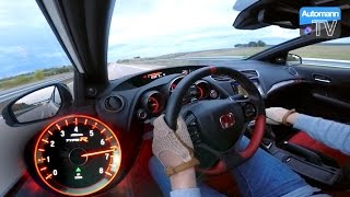 2016 Civic Type R 310hp  0270 kmh acceleration 60FPS [upl. by Nnyltak]