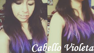 Como Pintarse El Cabello De Violeta  Tinte Casero [upl. by Betthezul]