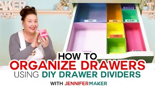 How to Organize Your Drawers  DIY Drawer Dividers [upl. by Osrit]