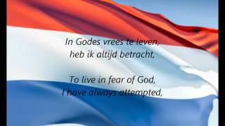 Dutch National Anthem  quotHet Wilhelmusquot NLEN [upl. by Davison147]