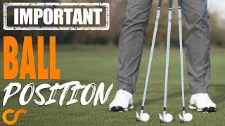 GOLF  BALL POSITION MOST IMPORTANT LESSON [upl. by Atteiluj]