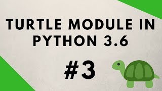 Python Turtle Graphics Tutorial 3  Key Presses amp Events [upl. by Horatius]