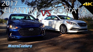 👉 Ultimate Comparison 2017 Hyundai Elantra vs Sonata [upl. by Romulus656]