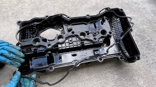 20112014 Hyundai Sonata Valve Cover Gasket Replacement DIY [upl. by Tessy]