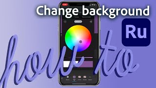 How to change background color in Adobe Premiere Rush [upl. by Arebma548]