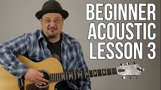 Beginner Acoustic Guitar Lesson 3  The G Major Chord [upl. by Karlin]