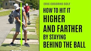 GOLF How To Hit It Higher And Farther By Staying Behind The Ball [upl. by Ajile]