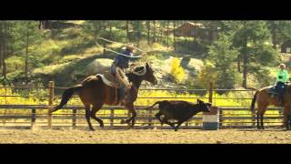 Slow Motion Cowboy Cattle Roping [upl. by Allimrac480]