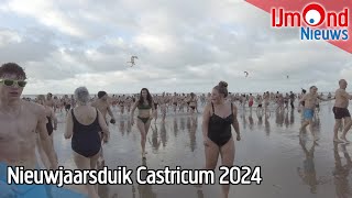 Nieuwjaarsduik Castricum 2024 [upl. by Ecallaw]