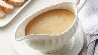 Foolproof Turkey Gravy  Betty Crocker Recipe [upl. by Analim]