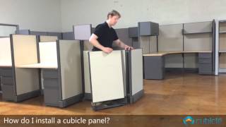 Cubicle Panel Installation [upl. by Leirbag]