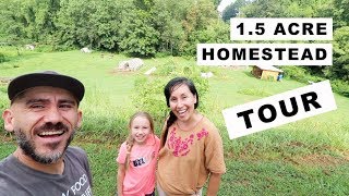 15 Acre Homestead TOUR homesteading family [upl. by Noskcire653]