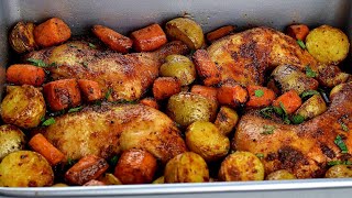 PERFECT ROASTED CHICKEN AND POTATOES BAKED CHICKEN AND POTATOES [upl. by Ailaro]