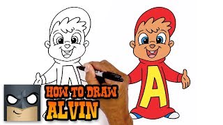 How to Draw Alvin  Alvin and the Chipmunks [upl. by Armalda812]