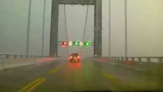 Horrible Storm hits while crossing Chesapeake Bay Bridge [upl. by Luthanen]