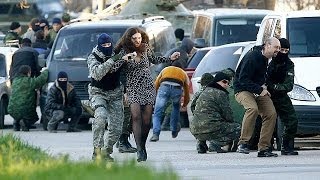 Russian forces storm Ukraines Crimea bases [upl. by Naujaj]