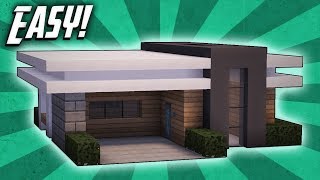 Minecraft How To Build A Small Modern House Tutorial 11 [upl. by Kamila]