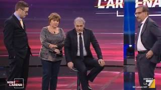 Massimo Giletti malore in diretta a La7 [upl. by Aimar]