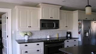 Kitchen Backsplash Ideas White Cabinets Black Countertops [upl. by Ellenehs]