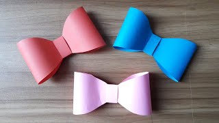 How to make Paper Bow [upl. by Ekusuy]