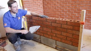 How To Lay Bricks For Beginners Using a line [upl. by Mitran619]