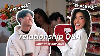 I SURPRISED MY GF FOR VALENTINES  relationship QampA  girlfriend reveal [upl. by Oniskey58]