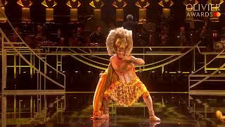 Disneys The Lion King performance at the Olivier Awards 2019 with Mastercard [upl. by Itsrik204]