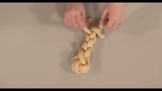 How To Make a TwoBraided Challah  Challah Workshop Part 3 [upl. by Odawa393]