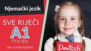 NjemačkI amp nemačkI jezik  Sve riječi A1 prvi dio [upl. by Pelson]