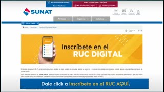 RUC DIGITAL Conoce aquí cómo crear tu RUC de manera 100 virtual [upl. by Nnairac20]