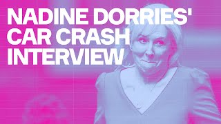 😱 Nadine Dorries CAR CRASH interview 😱 [upl. by Dibri]