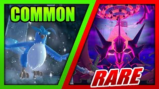 How Rare is Every Legendary Pokemon [upl. by Sirotek]