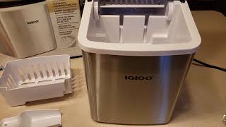 How to Clean the Igloo Automatic SelfCleaning Portable Electric Countertop Ice Maker  ICEB26HNSS [upl. by Sirroned]