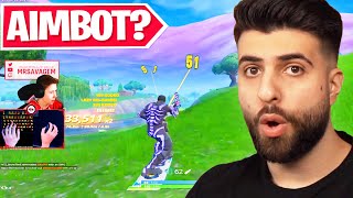 Reacting to the Best Aim in Fortnite History [upl. by Nations701]