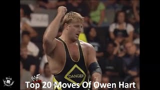 Top 20 Moves Of Owen Hart [upl. by Naerb]