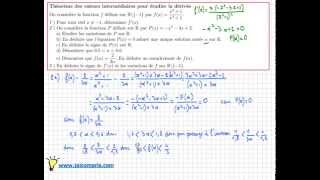 théorème des valeurs intermédiaires et dérivation  Exercice Très IMPORTANT  Type BAC [upl. by Weinstein858]