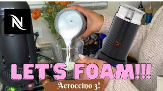 How To Foam Milk With Aeroccino 3 Make Coffee With Foam Tips amp Tricks  Easy Foamed Latte Recipe [upl. by Tsan]