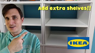 How To add shelves to an IKEA Kallax Unit [upl. by Dragon204]