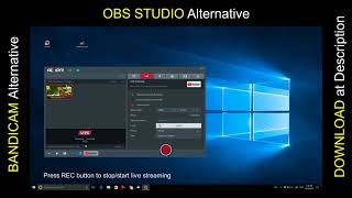 Alternative to OBS Studio Bandicam Game Recorder and Live Streaming Software [upl. by Edasalof423]