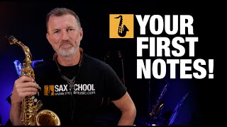 Saxophone Lesson  Beginner Saxophone  First Notes [upl. by Laved]